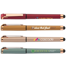 Islander Softy Rose Gold Metallic Designer Gel Pen w / Stylus - ColorJet
