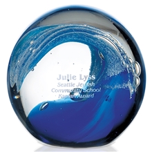 Jaffa Round Glass Wave Award