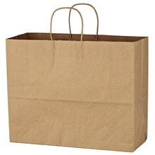 Kraft Paper Brown Shopping Bag - 16 x 12-1/2
