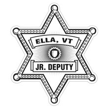 Lapel Stickers on Rolls - Sheriff Star