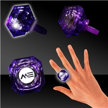 Light Up Diamond Rings - Purple
