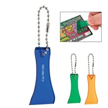 Lottery Scratcher With Bead Chain