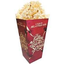 Medium Straight Edge Scoop Popcorn Box Full Color 46 oz