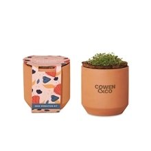 Modern Sprout(R) Tiny Terracotta Grow Kit Champagne Poppies
