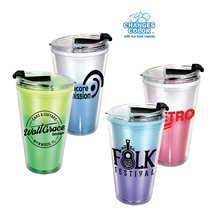 Mood Victory Acrylic Color Changing Tumbler with Flip Top Lid