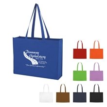 Non - Woven Shopper Tote Bag With Hook And Loop Closure