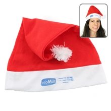 Polyester Red and White Santa Hat