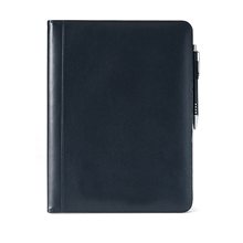 Primary Leather Writing Pad With 8.5 X 11 Paper Pad Included Black