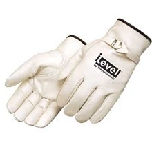 Quality Grain Cowhide Driver Glove with Pull Strap