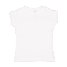 Rabbit Skins Girls Fine Jersey T - Shirt - WHITE