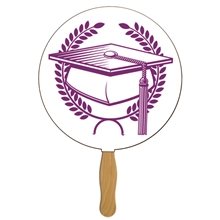 Round Graduate Hand Fan - Paper Products
