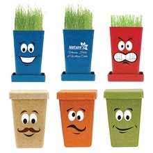 Seed Cartoon Expression Planter, 1- Pack Planter