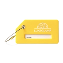 Silicone Luggage Tag - Vibrant Yellow
