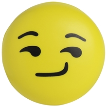 Smirk Emoji Squishy Stress Reliever