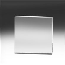 Square Acrylic Paperweight - 4 x 4 x 3/4
