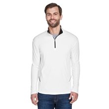 UltraClub(R) Cool Dry Sport Quarter - Zip Pullover - WHITE
