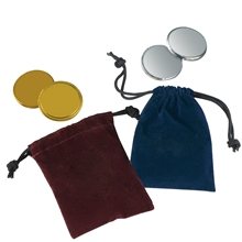 Velour Pouches With Chocolate Coins