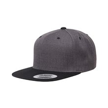 Yupoong(R) 6- Panel Structured Flat Visor Classic Two - Tone Snapback