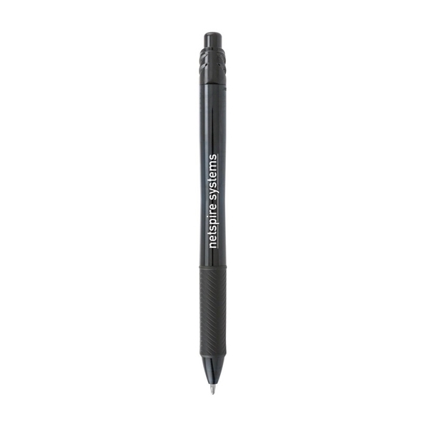 a black/black ink energel - x 1.0mm retractable gel ink pen