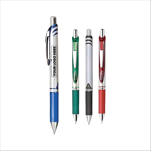 aerial view a group of energel rtx retractable liquid gel pen (medium), image 1 of 2