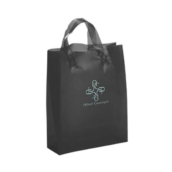 Lily Frosted Plastic Flexo Ink Tote Bag - 8 x 10
